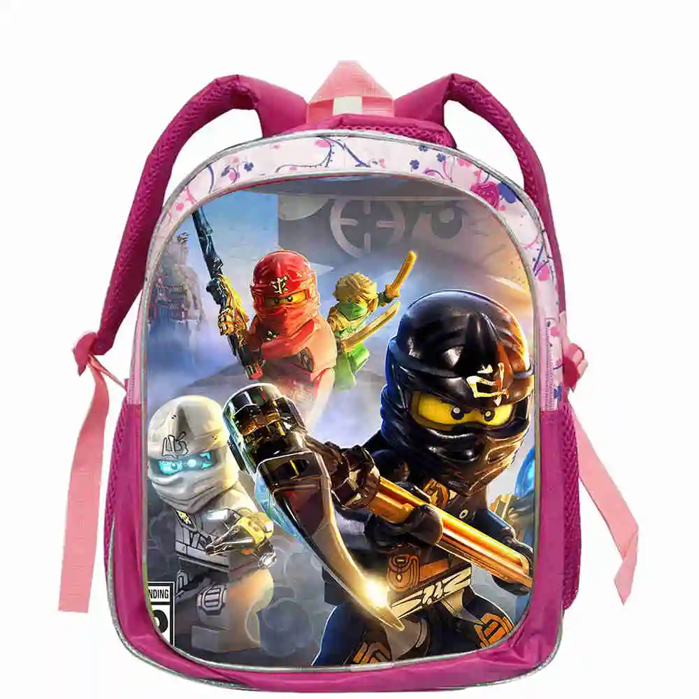 Школьные ранцы Ninjago для мальчиков модные повседневные Рюкзаки с принтом 12 5 дюйма