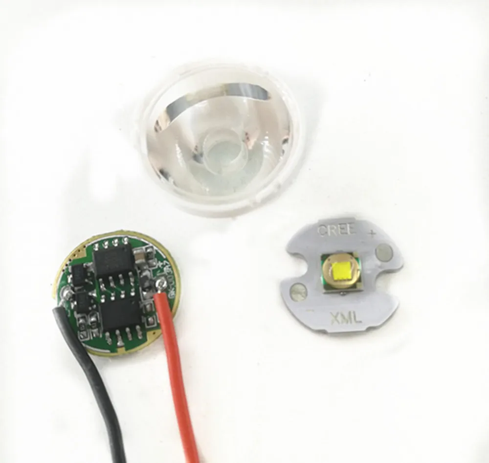 Cree XM-L светодиодный T6 белый светильник с 20 мм star pcb + 3 7 V 5 режимов Светодиодный