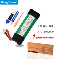 kingsener 3 7v 3000mah battery gsp872693 01 for jbl speaker flip 4 flip 4 special edition repair tool replacement