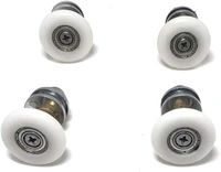 4pcs 8pcsset 25mm shower cabin room sliding glass door pulley wheel brass runner bearing rollers hardware accessories