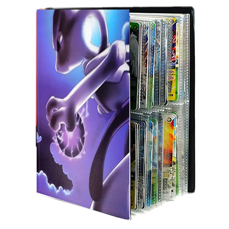 

240Pcs Cards Collections Holder Pokemon Album Book Cartoon Characters Game Cards Map Loaded List Binder Folder Cool Kids Toys