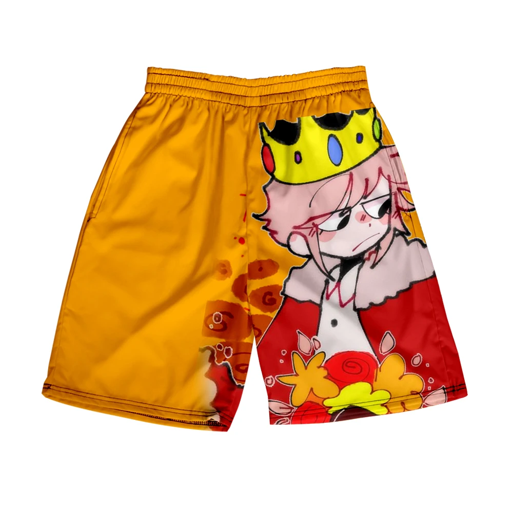 

Летние праздничные женские/мужские пляжные шорты Technoblade с 3D принтом и эластичной талией в японском стиле