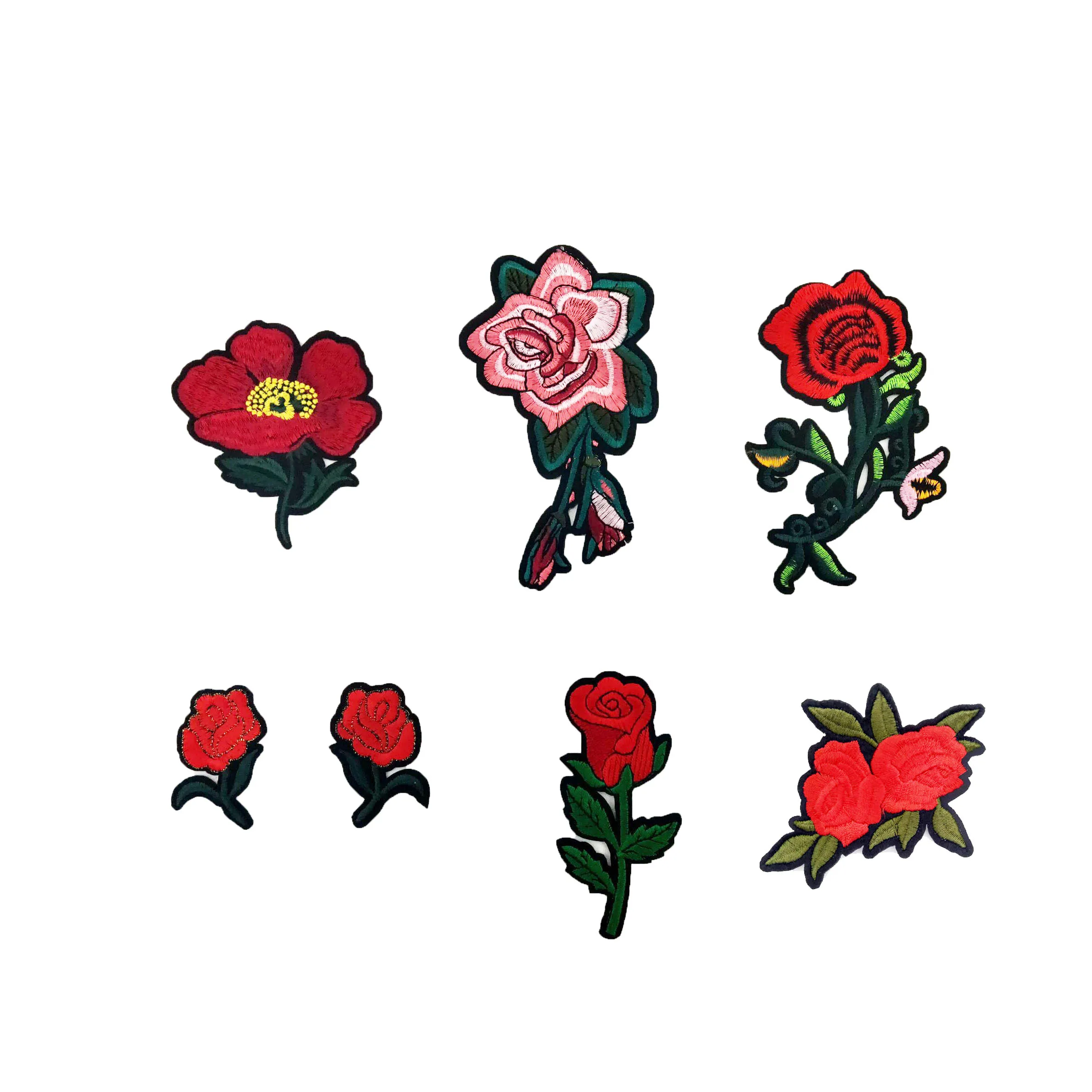 1 шт. нашивка для одежды с красными розами | Дом и сад