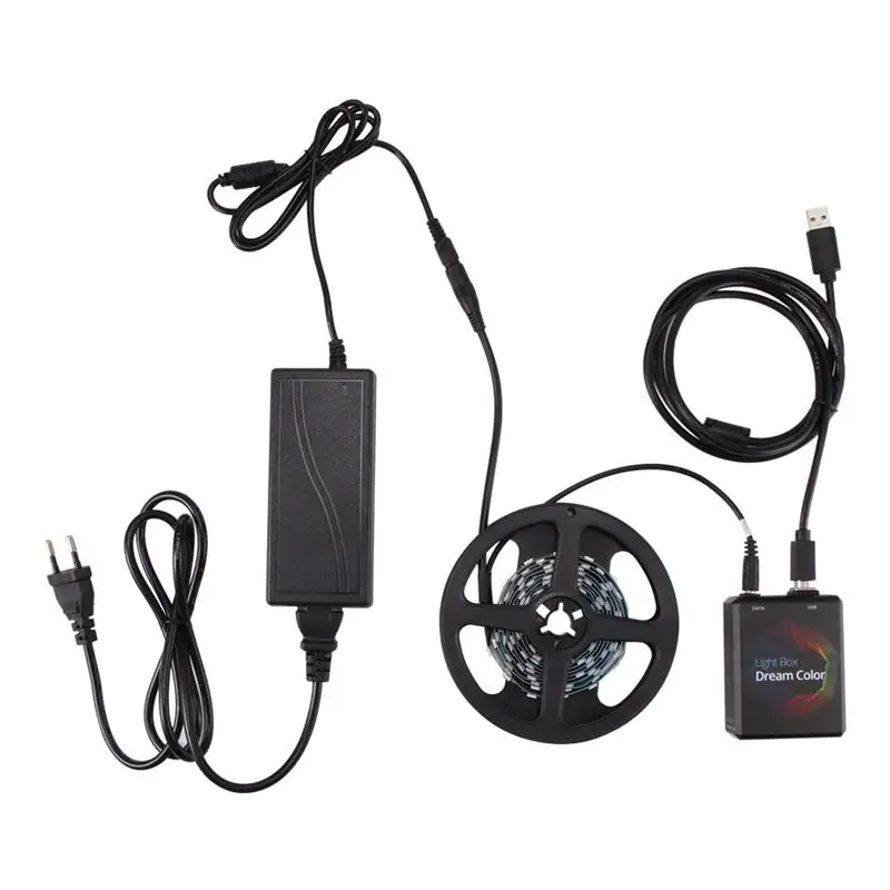 2 м 3M 4M 5 м 5050 Ambi светильник-ТВ RGB USB Светодиодная лента Светильник Настольный ПК экран тыловая подсветка комплект цифровых светодиодных лент