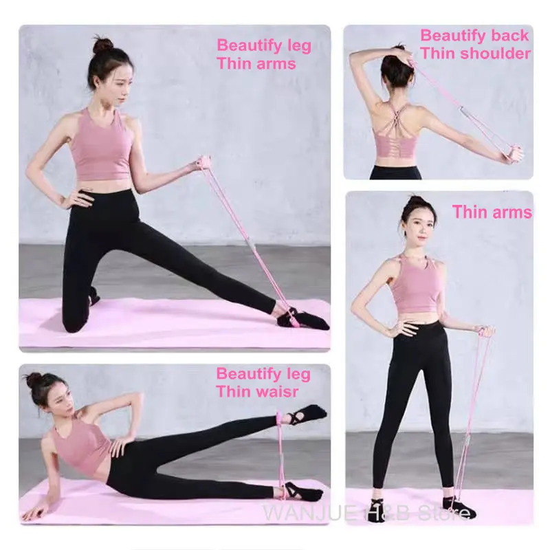 

Women Yoga Fitness Body Sports Tools Beautify Leg Back Thin Arms Shoulder Waist Strech Bands Sport Exercise Fitness