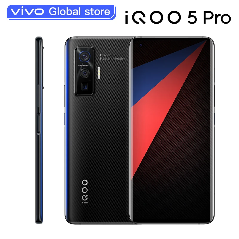 Оригинал vivo iQOO 5 Pro 12 Гб 256 ГБ Snapdragon 865 5G смартфон Celular 120 Вт 4000 мАч Гц UFS 3 1 LPDDR 0.0mp
