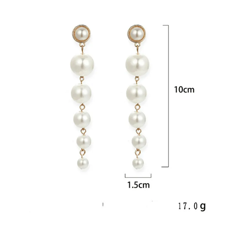 Новые женские длинный абзац Имитация Жемчуга Кулон модная Личность диких прилив