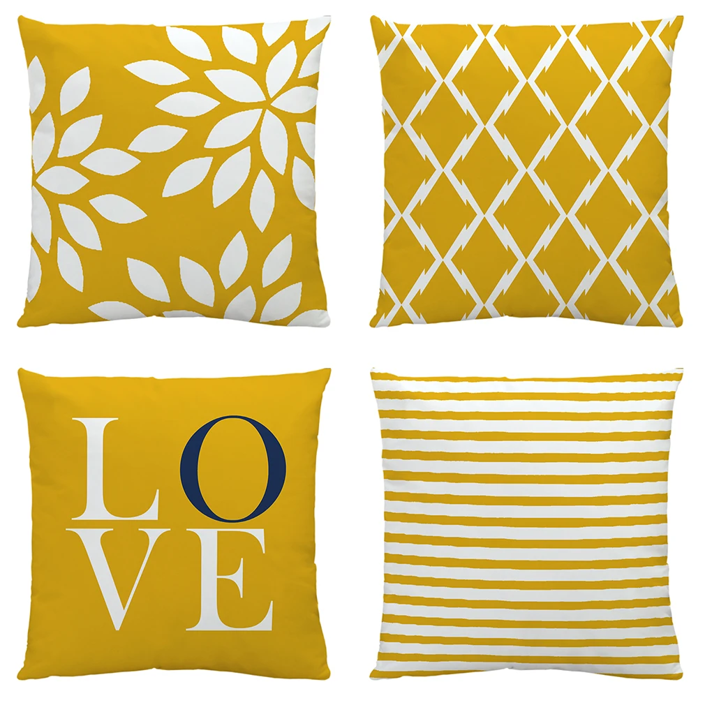 

45x45cm Geometric Check Decorative Throw Pillow Covers Couch Pillows Linen Cushion Cover for Couch Sofa Car Living Room