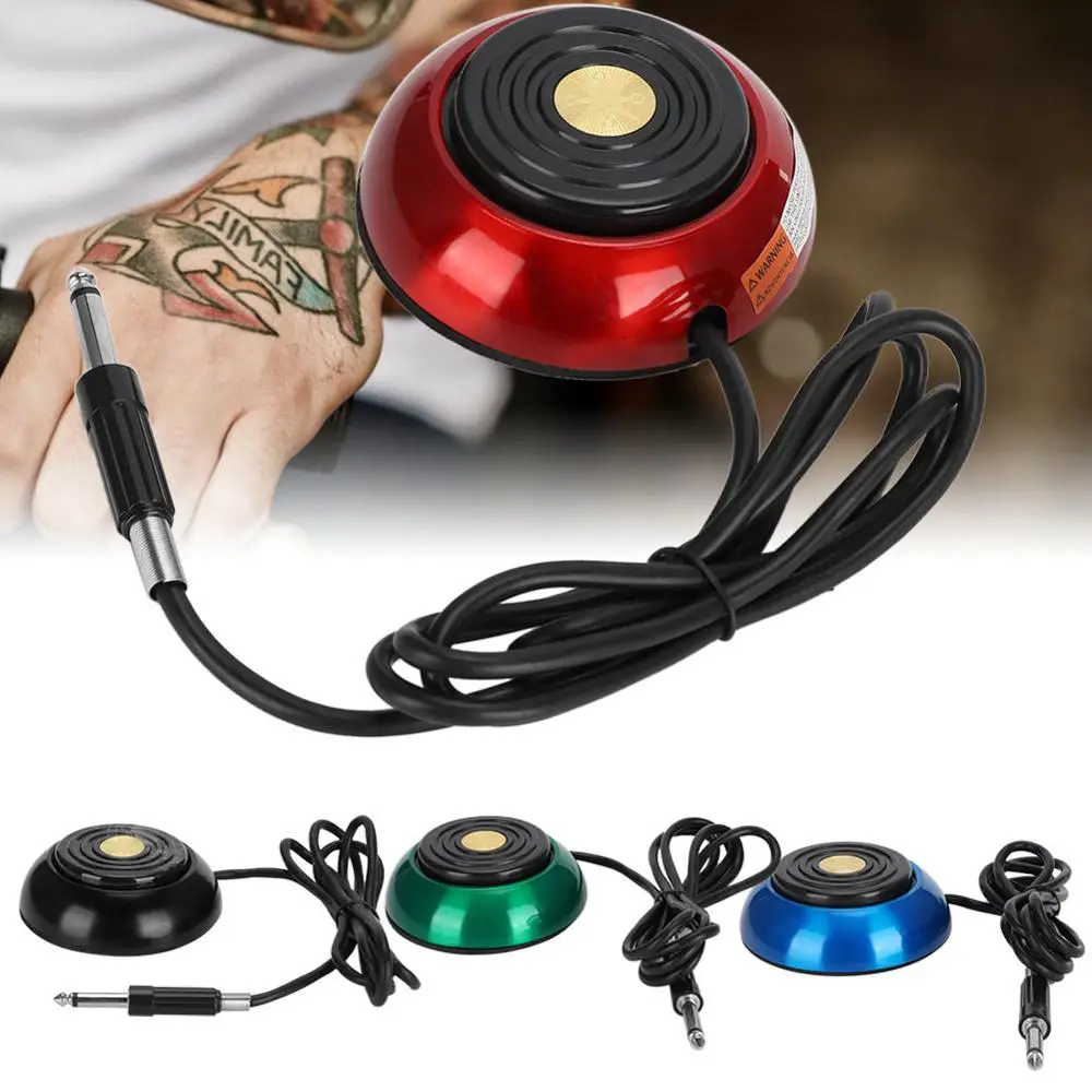 

High Grade Alloy Tattoo Power Foot Pedal Controller Non-Slip Design Tattoos Machine Gun Shader Accessories Pedal Switch Supplies