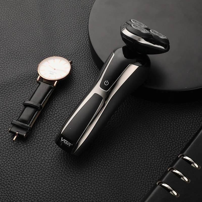 Мужская перезаряжаемая электробритва водонепроницаемая для влажного и сухого