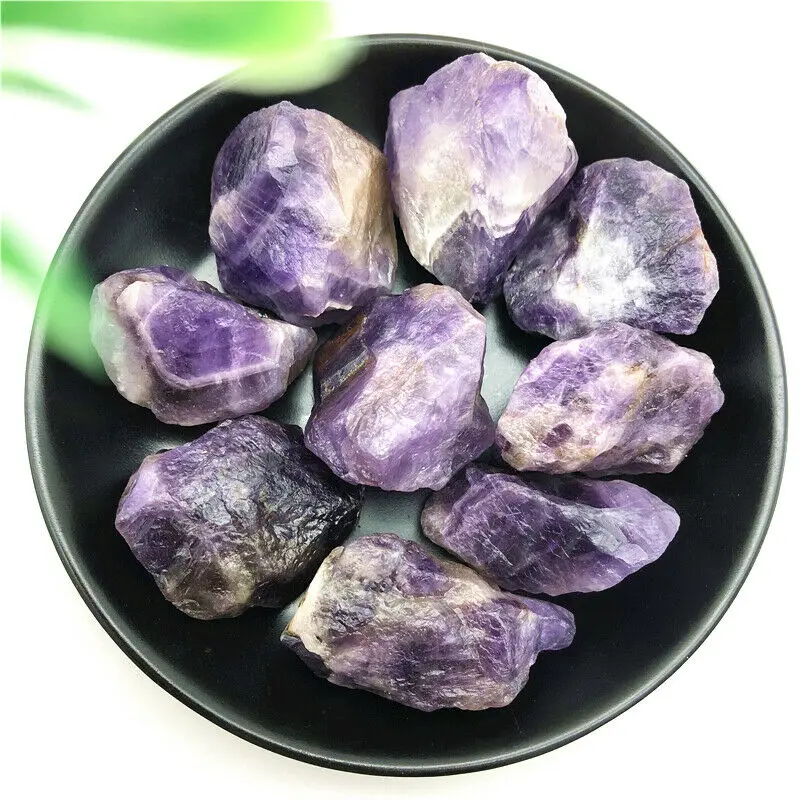 

100g Natural Raw Rough Dream Amethyst Stone Crystal Healing Gemstone Specimen Natural Stones and Minerals