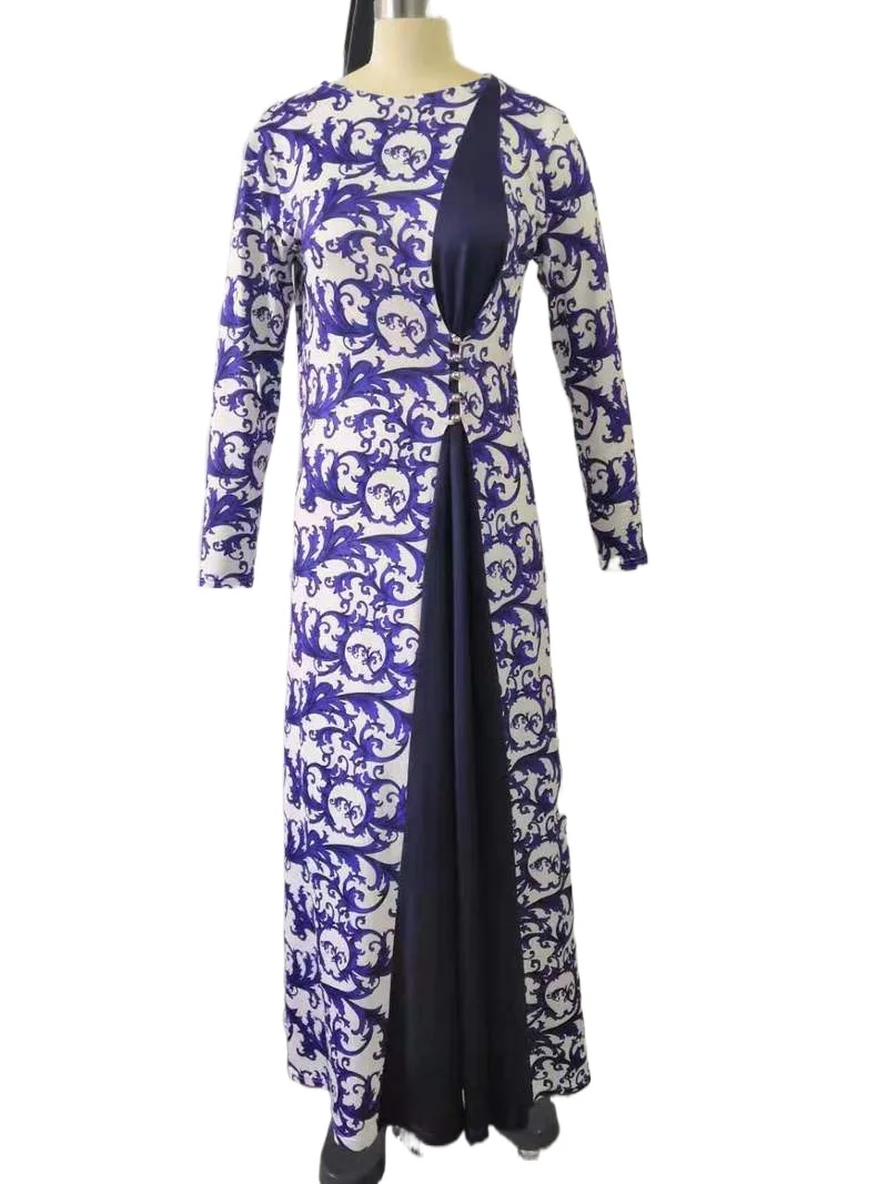 

2020 Muslim dress kaftan Abaya Full Skrit Loose Kimono Long Robe dubai Gowns Ramadan Middle East Arab Islamic Clothing vestidos