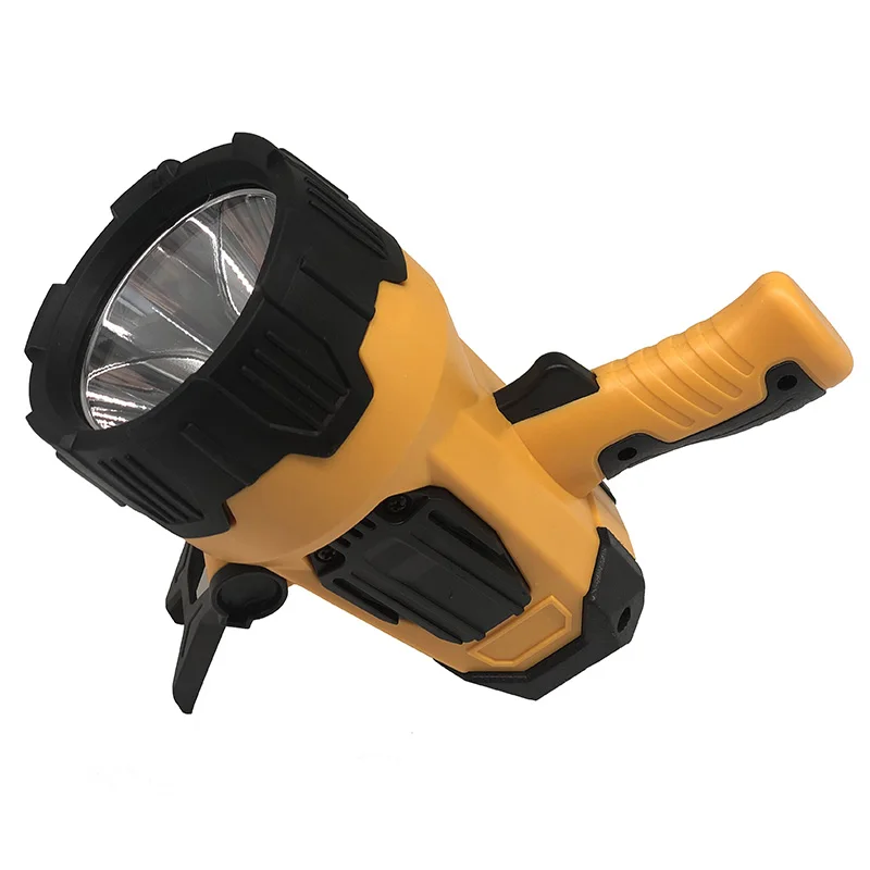 Синий Rechargeable Bright Spotlight Lamp Lithium Ion LED Spotlight Flashlight with USB Power Charger Powerful Outdoor Searchlight - Испускаемый цвет: Синий