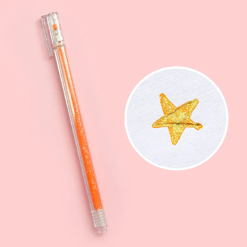 Гелевая ручка для вспышки цветная нейтральная флуоресцентная перламутровая с