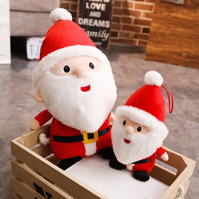 

Merry Christmas Ornaments Xmas Gift Santa Claus Plush Toy Doll Hang Decorations For Home Enfeites De Natal Holiday Home Decor