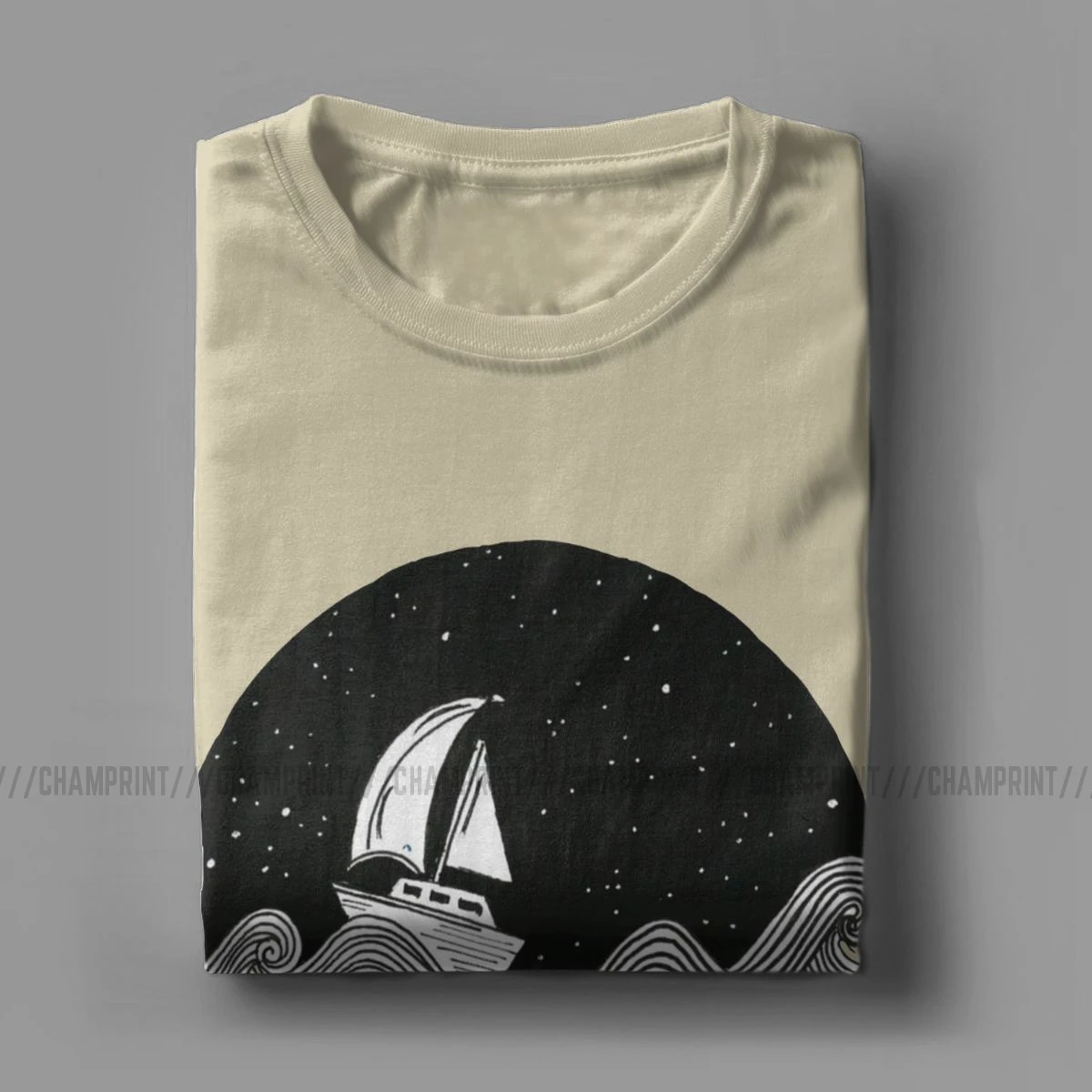 Отгрузкой Для мужчин футболка Морская Лодка парус океанический морской корабль