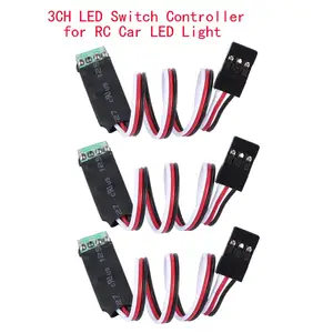 3-канальный светодиодный контрольный выключатель, система включениявыключения для TRX4 D90 D110RC автомобиля, аксессуары для моделей автомобилей