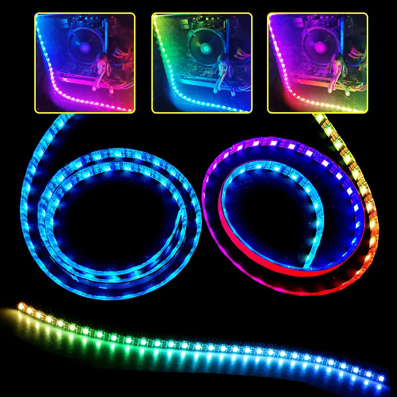 Магнитные адресуемые WS2812B постоянного тока 5 в RGB 3-контактные светодиодные