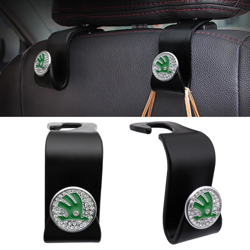

1/2pcs Car Styling Hanger Bag Clips Seat Back Storage Hook For Skoda Octavia A2 A5 A7 Fabia Rapid Superb Yeti Auto Accessories