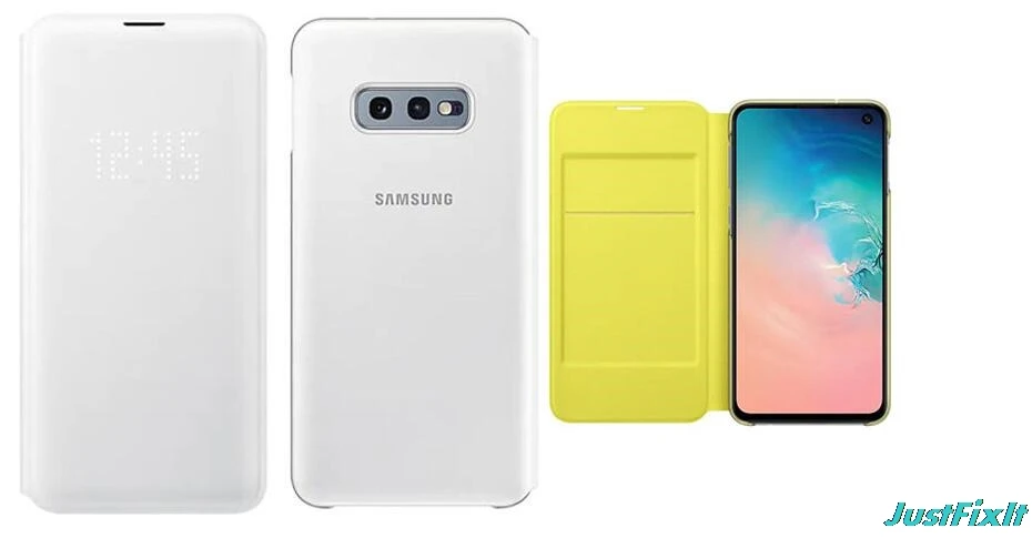 yellow Умный светодиодный Чехол samsung, чехол для samsung Galaxy S10 X SM-G9730 S10+ S10 Plus SM-G9750 S10E SM-G9700, откидной Чехол-кошелек - Цвет: yellow