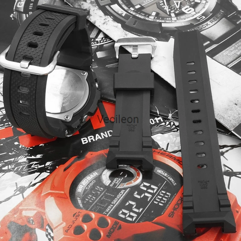 Силиконовый ремешок с пряжкой для часов оригинальный стиль лента ремешком