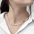 Цепочка унисекс из розового золота 585 пробы, 5 мм, 60 см, DCN17