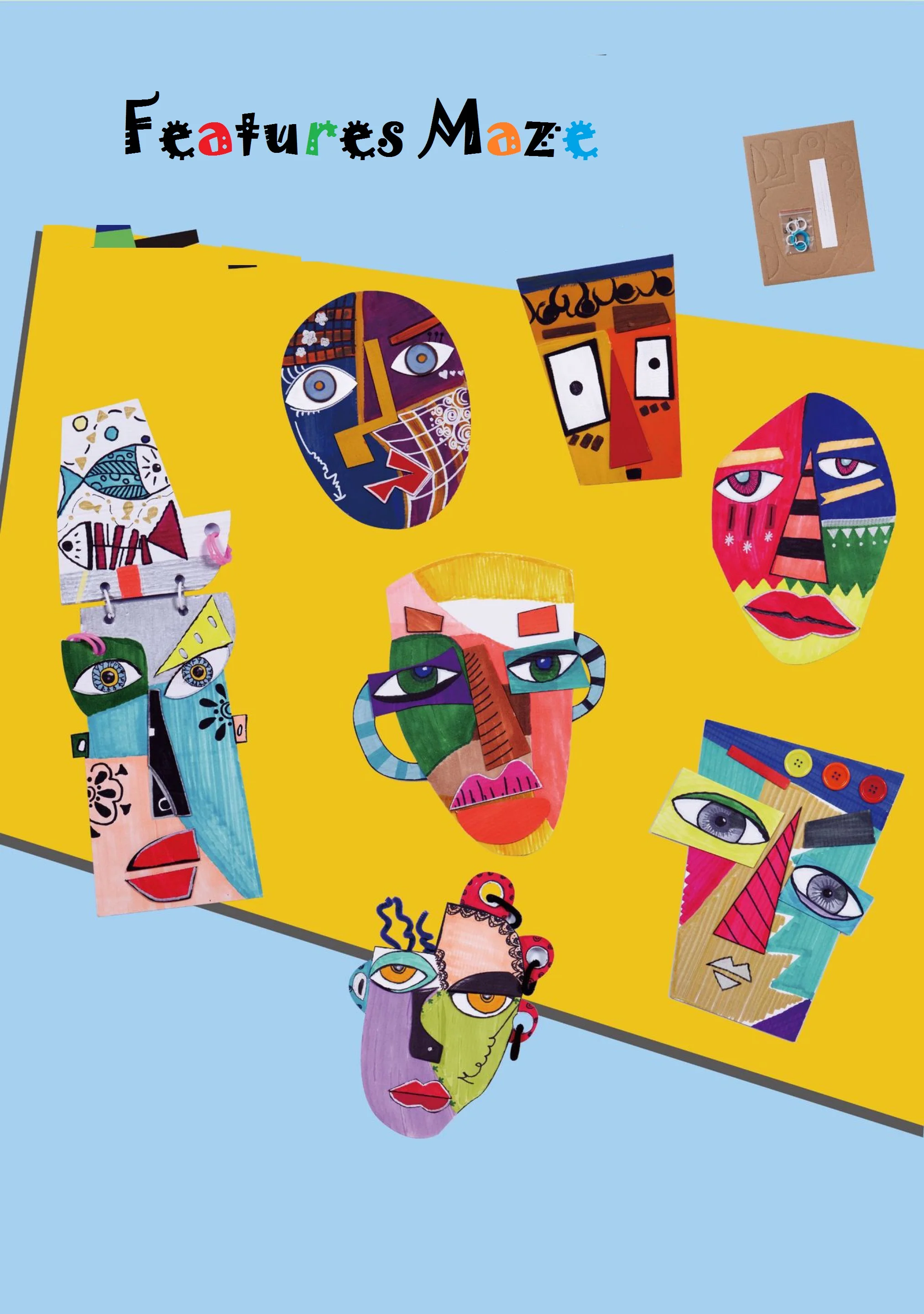 Детская живопись DIY Набор для рисования Пикассо лица Особенности лабиринт