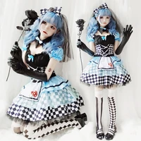 lolita adult ai li maid vampire clown cosplay costume dress halloween costume for women party lolita princess skirt