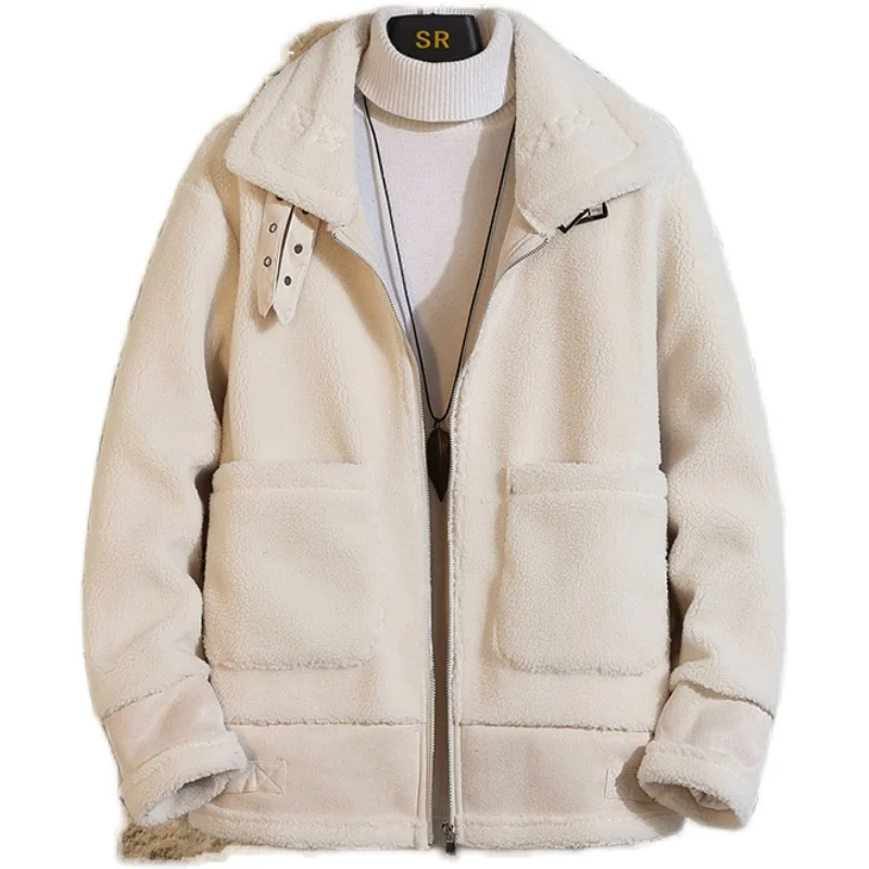 

Plus size Winter Warm Jacket Men Hip Hop Outerwear Thick Warm Fleece Teddy Streetwear Hip Hop Plus Size Parkas Coats 5XL