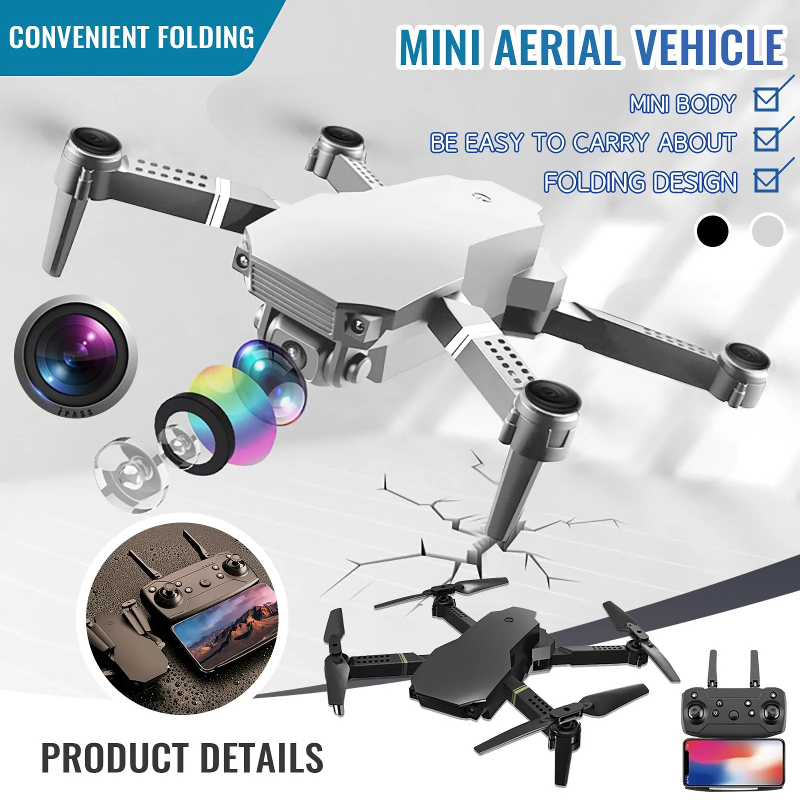 

New S70 Mini RC Drone With 4K Dual Camera HD Wifi Fpv Photography Professional Foldable Quadcopter Dron Gifts Toys For Boys #Z