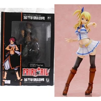 23cm anime fairy tail figure lucy heartfilia doll brinquedos natsu dragneel pvc action figure collectible model toy fans gift