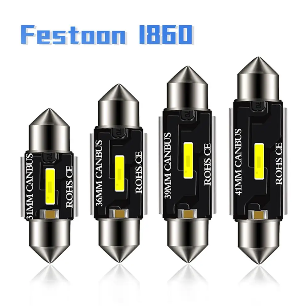 1 пара C5W светодиодный CANBUS C10W светильник 31 мм 36 39 41 CSP chip автомобильный Festoon для