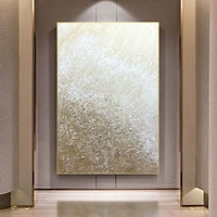100 hand painted simple gold abstract oil painting picture wall art home decor picture modern oil painting on canvas frameless