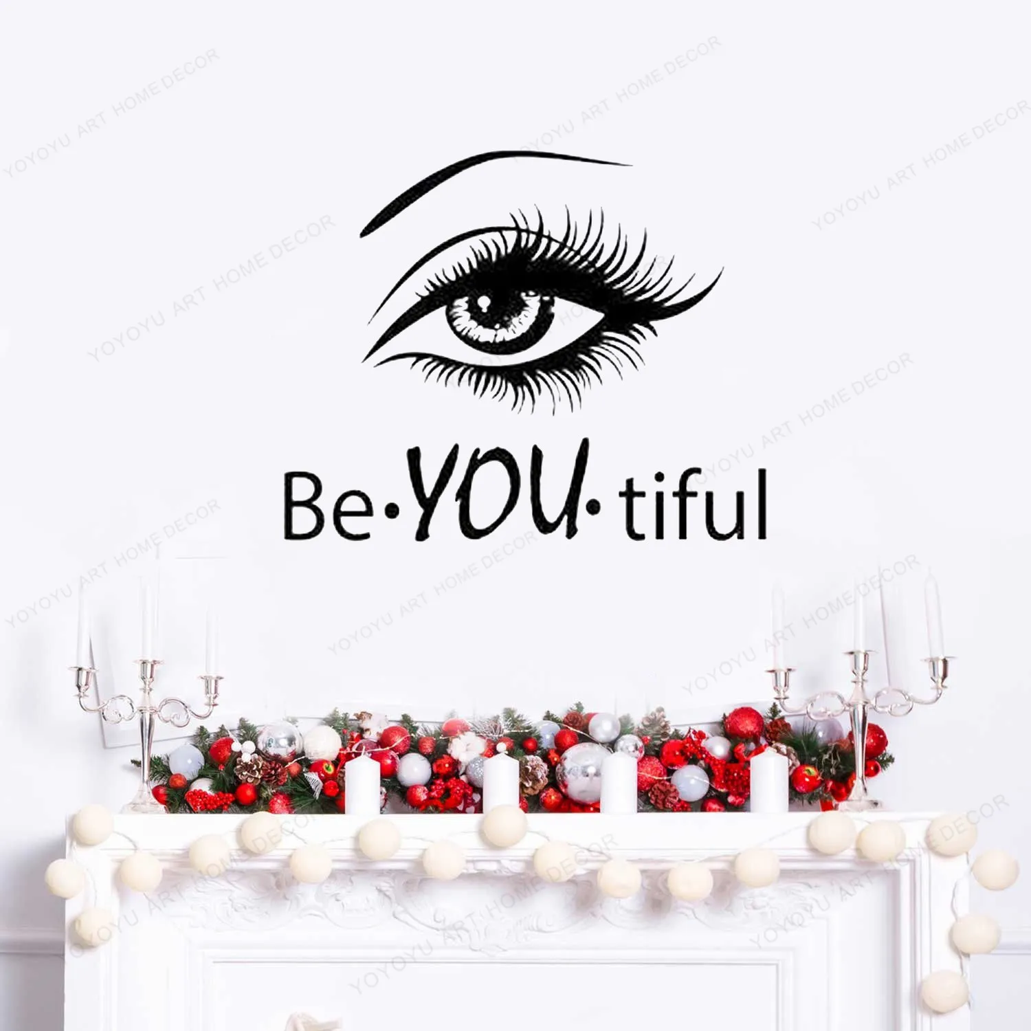 Детали по аналогии с глаз настенные наклейки изображением девушки модель