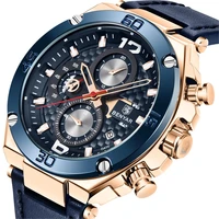 benyar 2021 new top brand watch mens quartz leather fashion sports time code table luxury waterproof clock relogio masculino