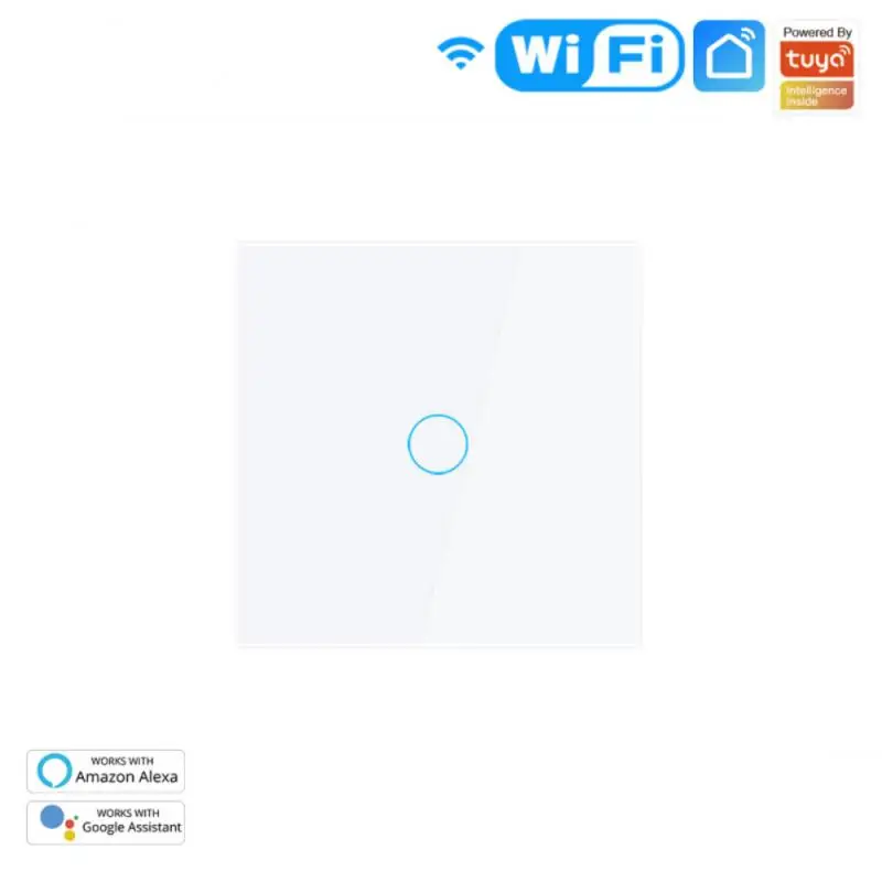

10A Tuya Smart Life WiFi Touch Dimmer Switch Light Led Backlight APP Wireless Timer Remote Control Work With Alexa Google Home