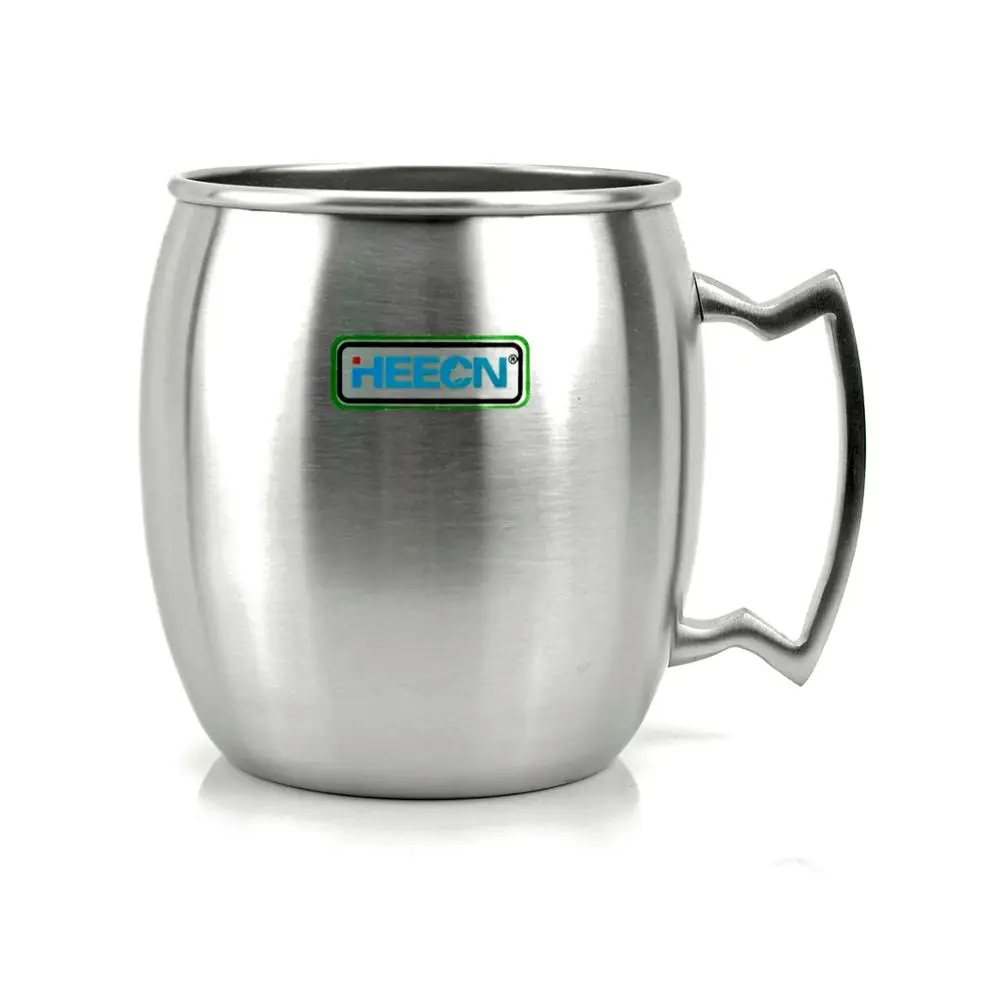 

free shiping heecn 500ml Tankard stainless steel single wall beer mug /coffee mug with good quality mat finish