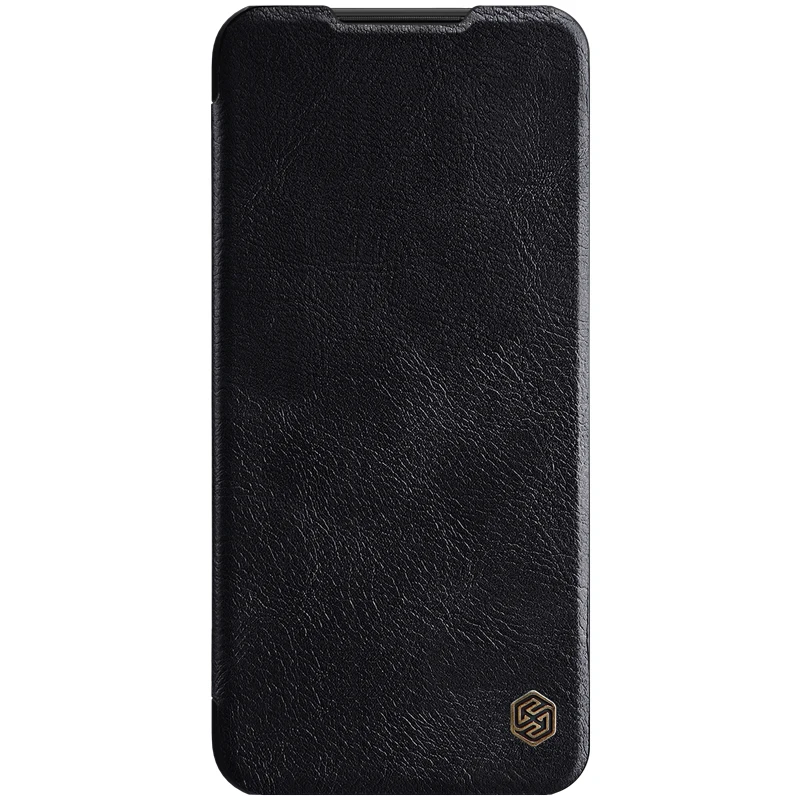 Для Xiaomi Redmi Note 8T 8 7 6 Pro Чехол Nillkin Qin Флип кожаный чехол Роскошный чехол для телефона для Xiaomi Redmi Note 8T 8 7 6 Pro Чехол - Цвет: Черный