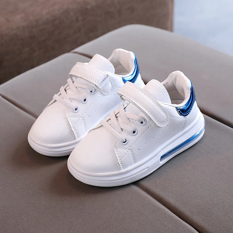 

Кроссовки Детские кожаные, Модные дышащие, повседневная обувь для начинающих ходить мальчиков и девочек, белые, 2022