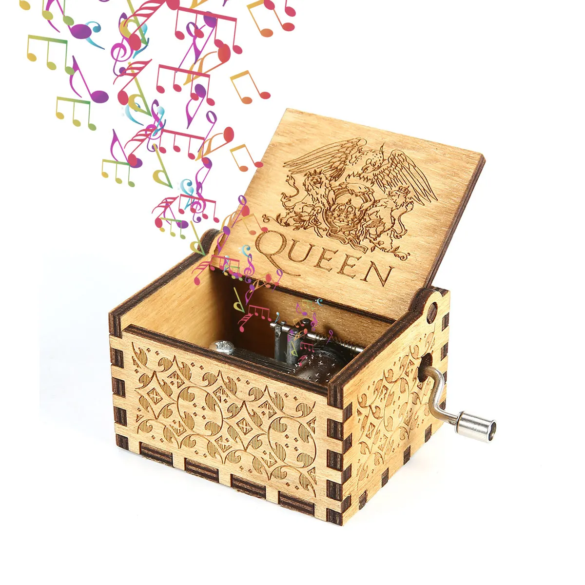 Деревянная музыкальная шкатулка ручной работы антикварная резная Подарочная