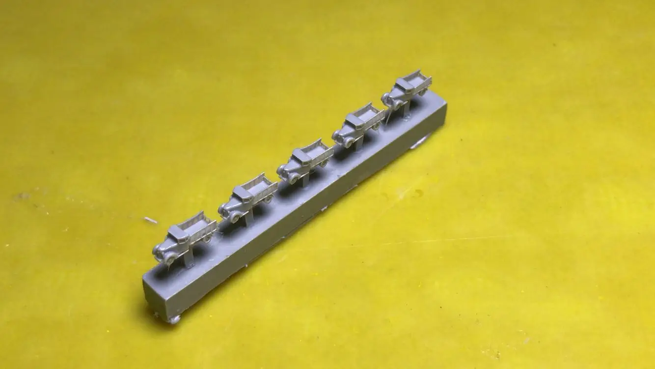 

military model accessory resin 1/700 isuzu TX-40 type 97 truck 4 types 5pcs