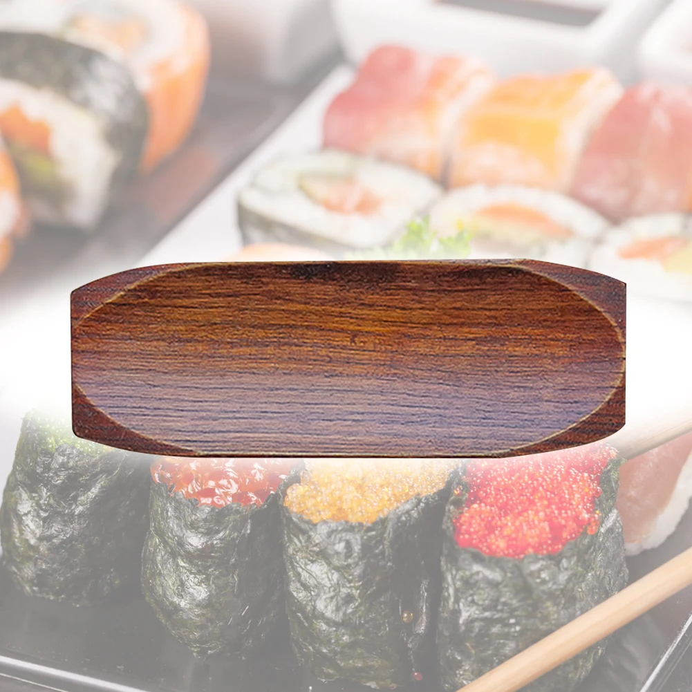 Cake Holder Smooth Napkin Tray Flavor Spices Snack Rectangular Serving Wooden Sushi Dish Dessert Plate Sauce Multifunctional | Дом и сад