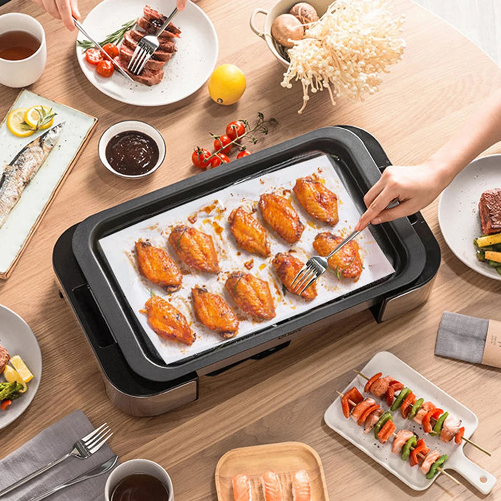 100 шт бумага для выпечки Силиконовые антипригарные маслостойкие листы