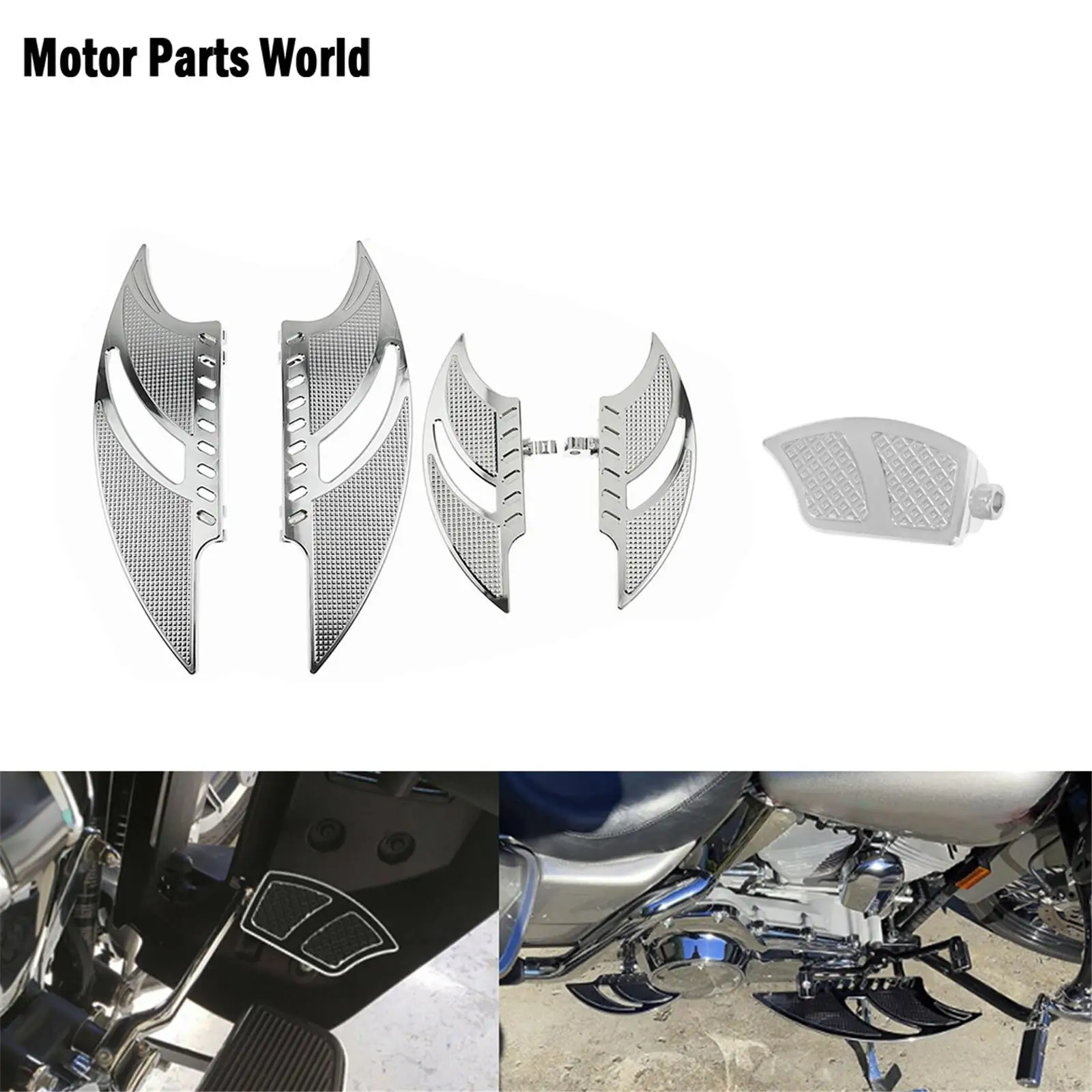 

Motorcycle Front Rear Floorboards Footrest Foot Pegs Pedal Pad W/Shifter Pegs For Harley Touring Road Glide Dyna Sportster XL883