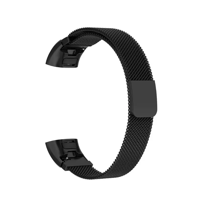 Магнитный сменный ремешок для часов из нержавеющей стали для huawei Honor Band 3/Band3 Pro TER-B09 TER-B29 браслет - Цвет ремешка: BK