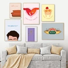 Друзья ТВ шоу дверь вонючий кот классический настенный художественный холст картина скандинавские постеры и принты настенные картины для декора гостиной