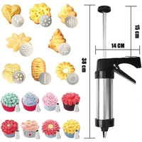 diy biscuit maker cookie gun machine cookie making cake decoration press molds pastry piping nozzles cookie press kit