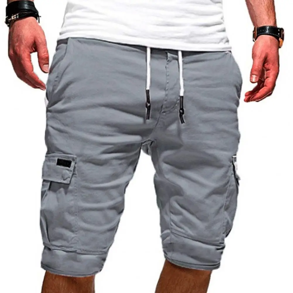 

Summer Cargo Shorts Men Casual Workout Military Men's Shorts Multi-pocket Calf-length Short Pants Men