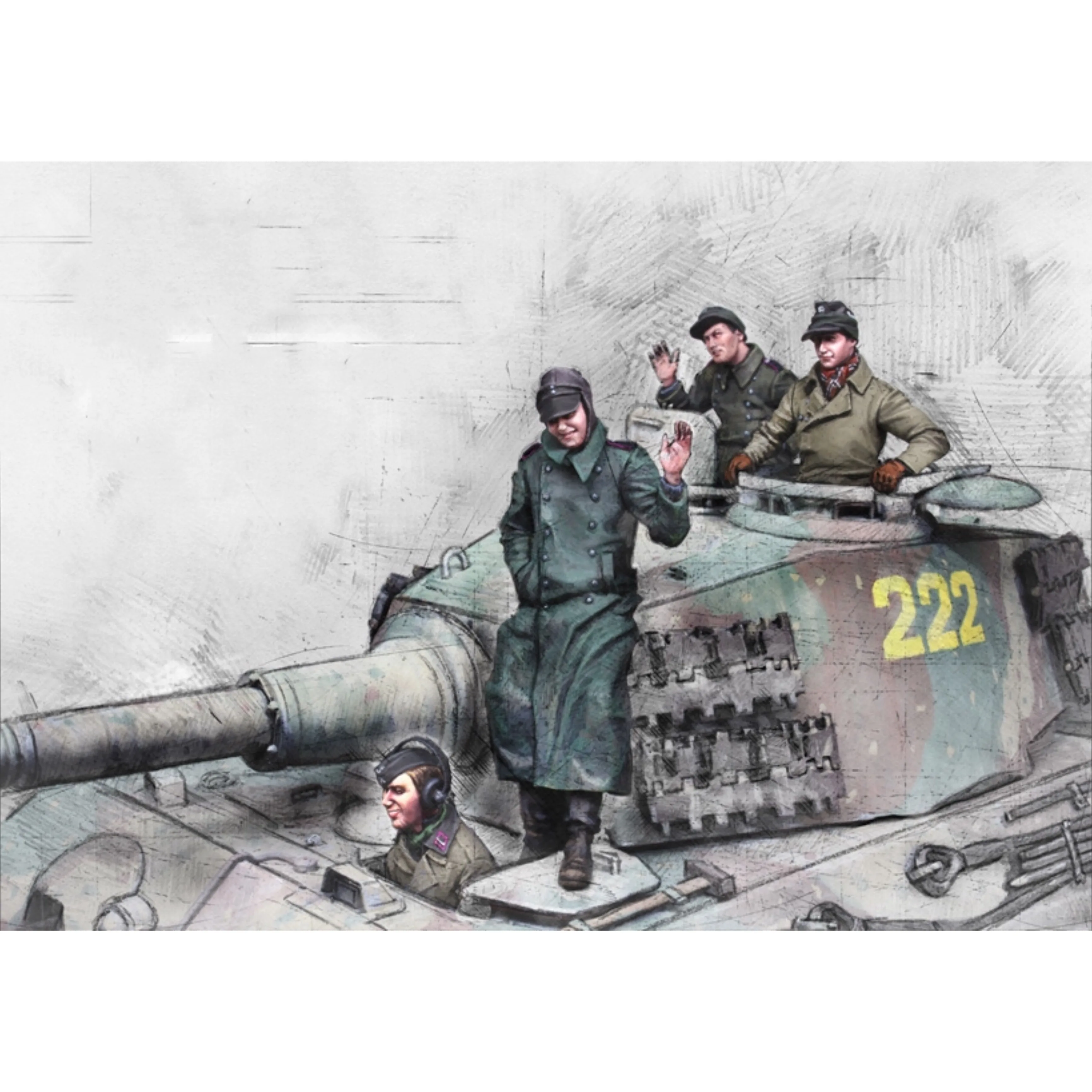 

1/35 фигурка модели из смолы GK, несобранный и Неокрашенный комплект
