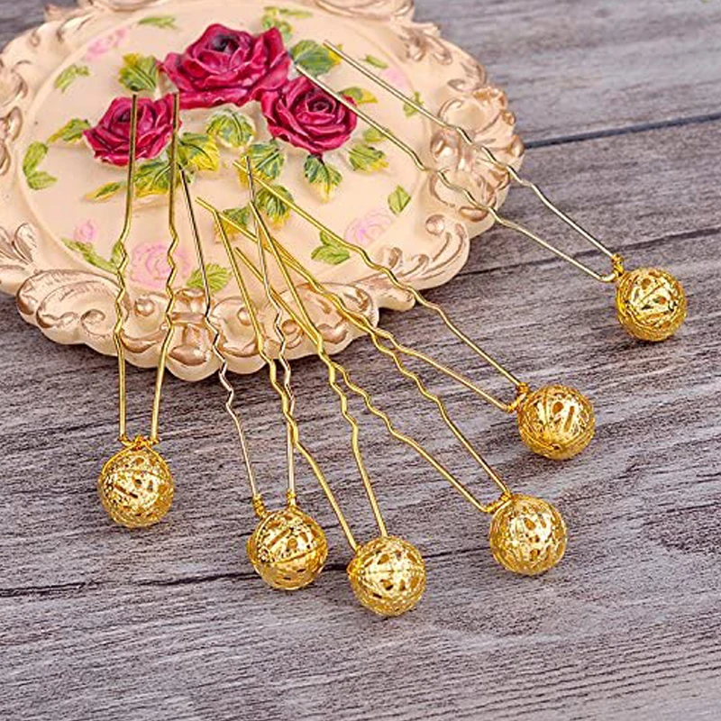 100 шт Смешанные стильные железные филигранные бусины Круглые свободные Полые для